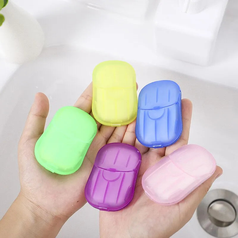 1 Pc Travel Paper Soap – Compact Cleanliness On-the-Go (ASSORTED) - Habitt