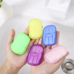 1 Pc Travel Paper Soap – Compact Cleanliness On-the-Go (ASSORTED) - Habitt