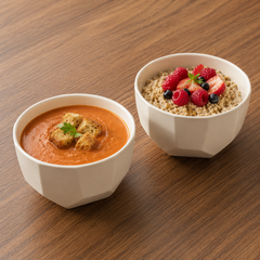 Diamond Bowls 4" – Stylish Bowls for Soup, Dessert & Snacks
