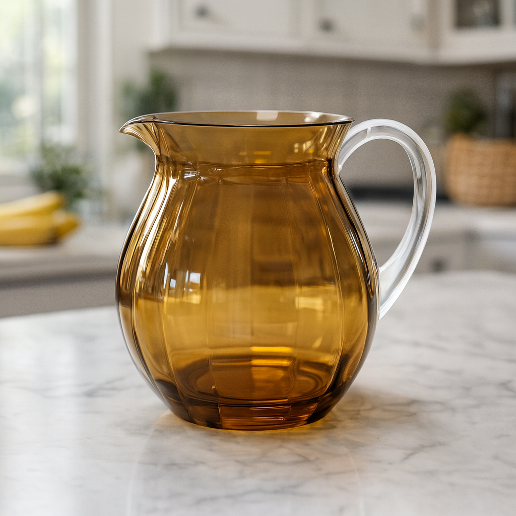 Amber Lassi Jug – Premium Transparent Polycarbonate Pitcher for Lassi, Juice & Water - Habitt