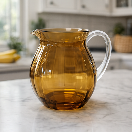 Amber Lassi Jug – Premium Transparent Polycarbonate Pitcher for Lassi, Juice & Water - Habitt