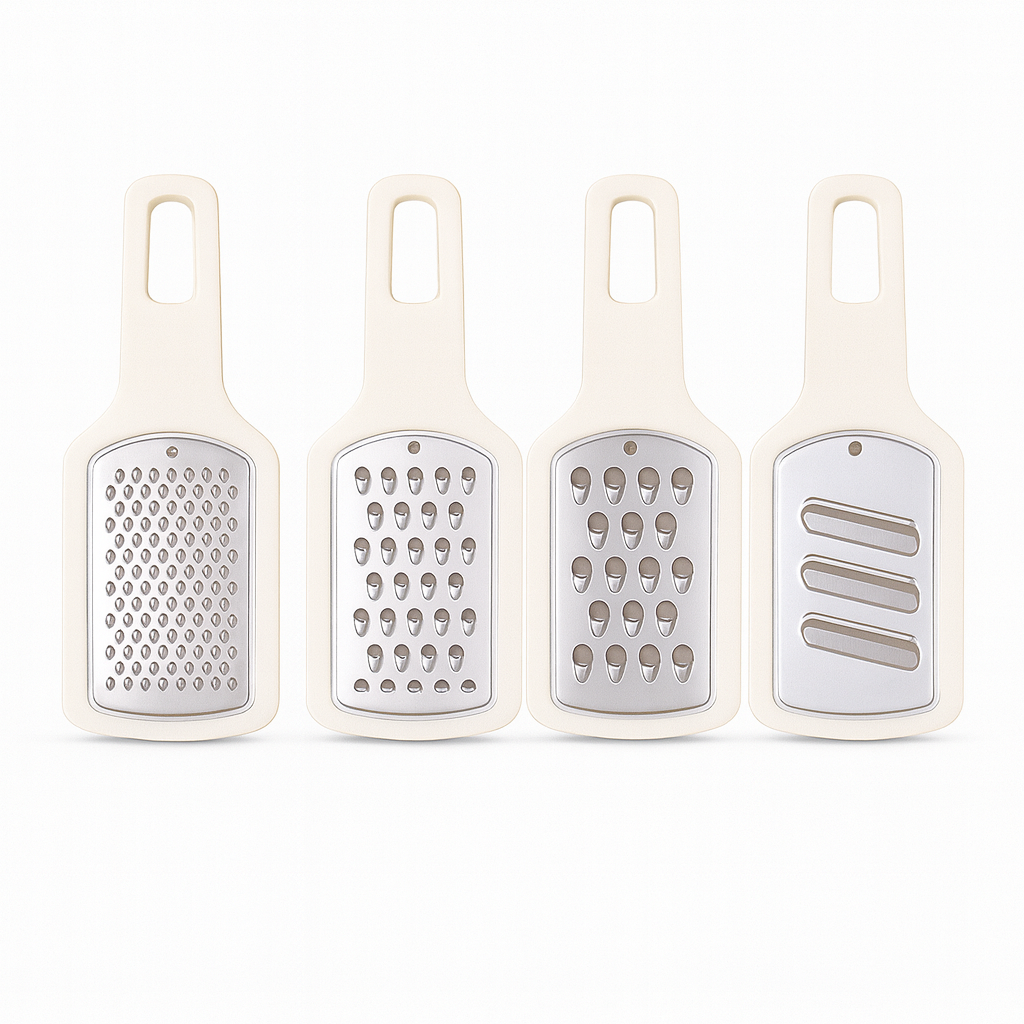 3PCS Grater Multi-Purpose Stainless Steel Kitchen Grater Set for Cheese, Vegetables & Fruits - Habitt