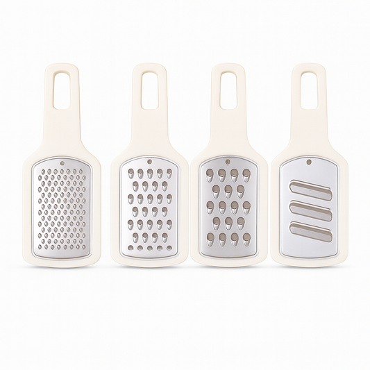 3PCS Grater Multi-Purpose Stainless Steel Kitchen Grater Set for Cheese, Vegetables & Fruits - Habitt