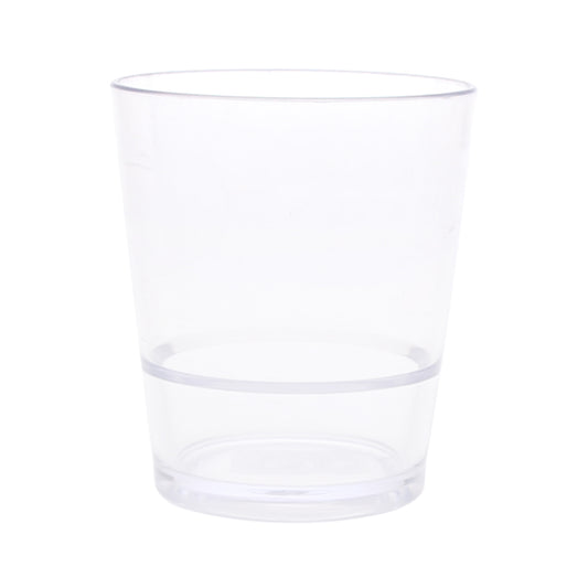 Acrylic Drinking Glass with Ring Design – Transparent, Durable & Lightweight - Habitt