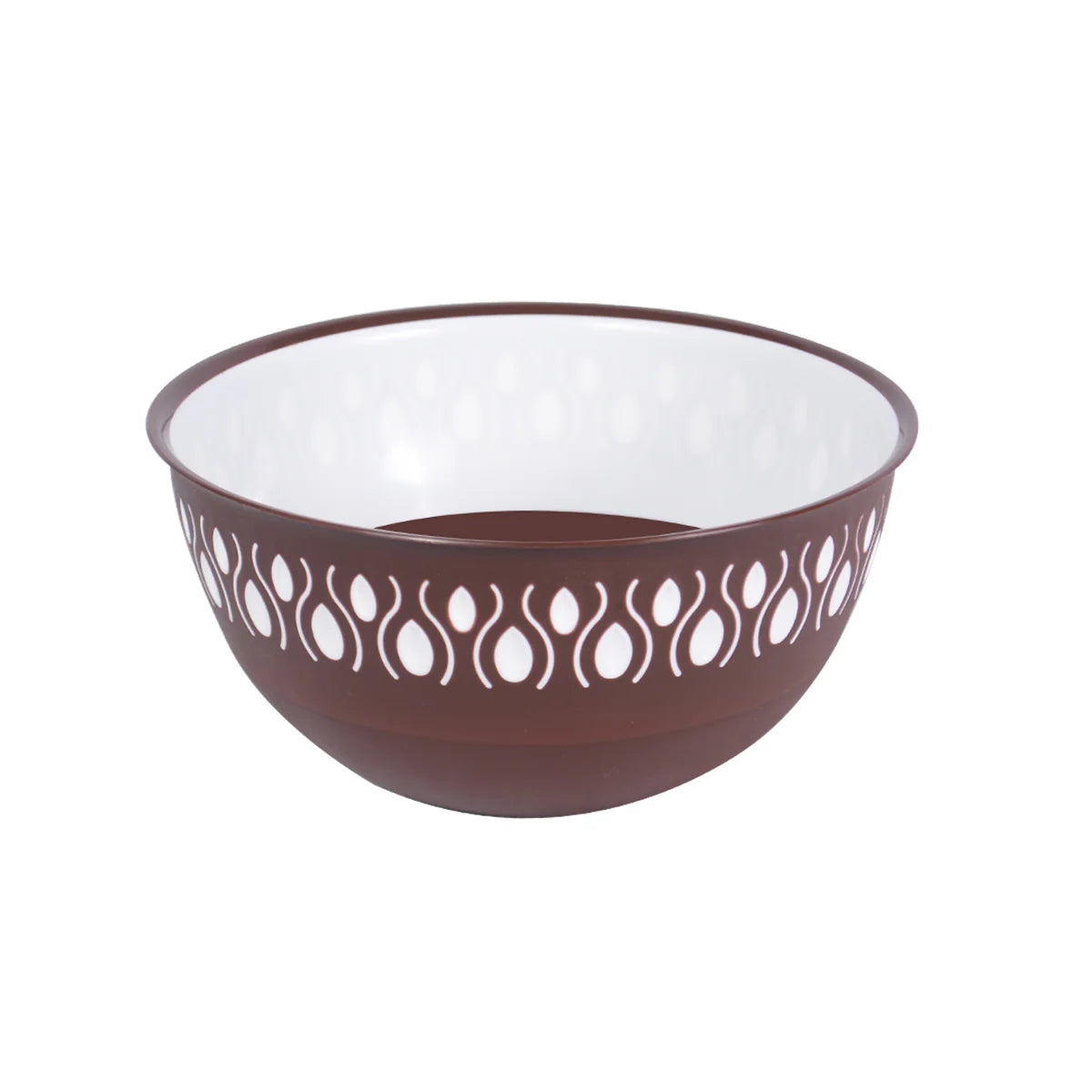 1Pc Adora Mixing Bowl – Red, Gray & Brown | Premium Plastic Kitchen Bowls in 3 Sizes (400ml, 1800ml, 3500ml) - Habitt