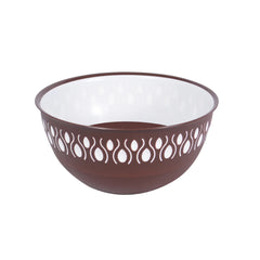 1Pc Adora Mixing Bowl – Red, Gray & Brown | Premium Plastic Kitchen Bowls in 3 Sizes (400ml, 1800ml, 3500ml) - Habitt