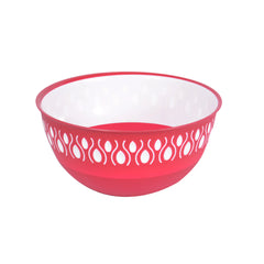 1Pc Adora Mixing Bowl – Red, Gray & Brown | Premium Plastic Kitchen Bowls in 3 Sizes (400ml, 1800ml, 3500ml) - Habitt