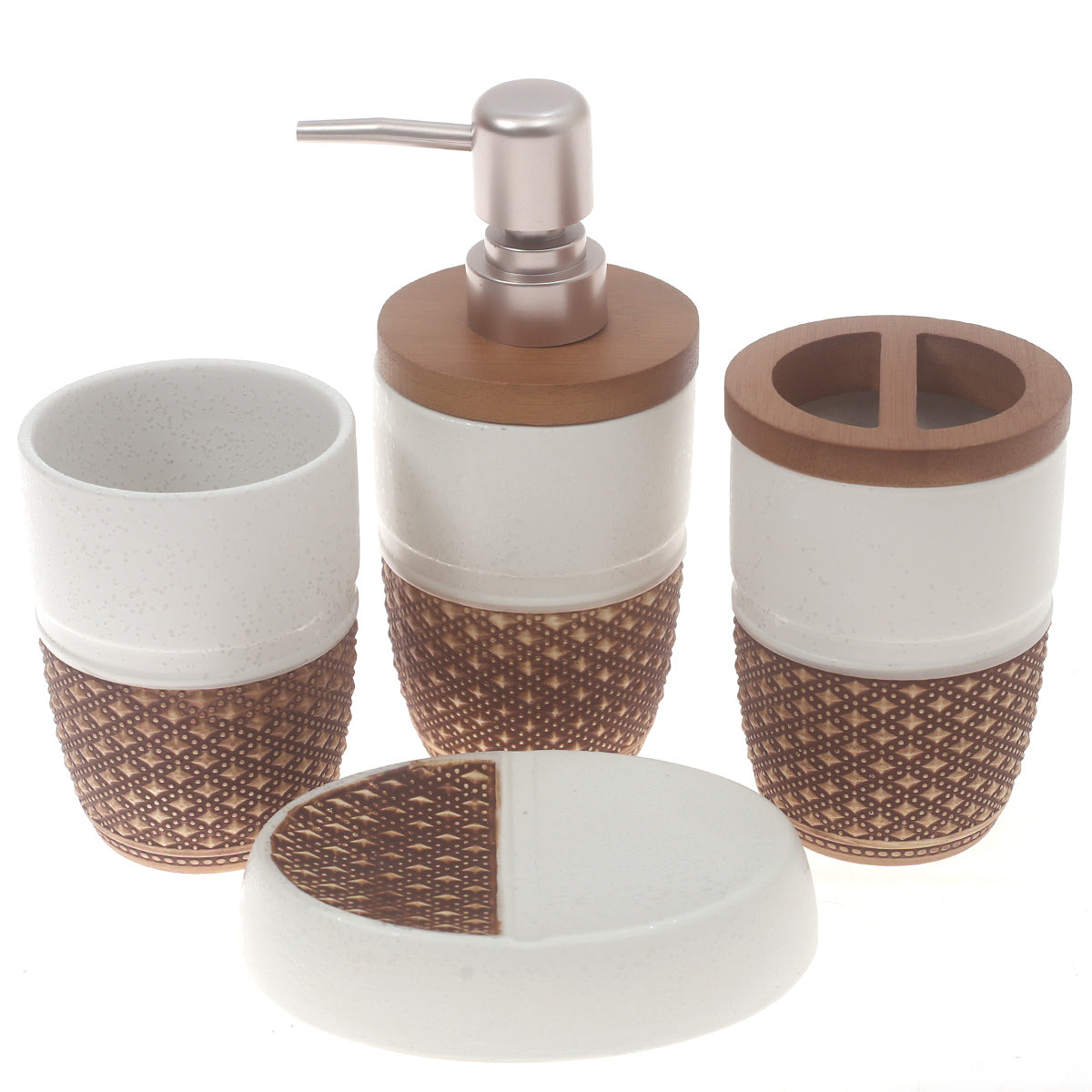 Bath Set White - HZ061 - Habitt