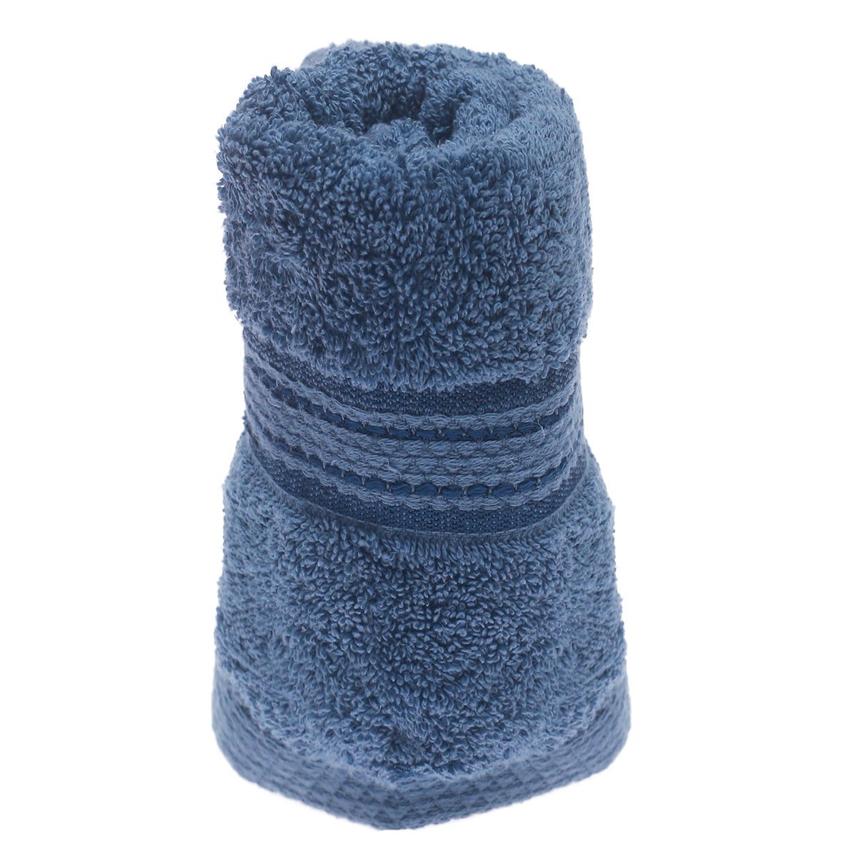 FACE TOWEL - 500GSM.FABRIC.BLUE.16X24. - Habitt
