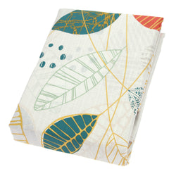 Green Leaf Pattern Double Bedsheet 96x102"© - Habitt