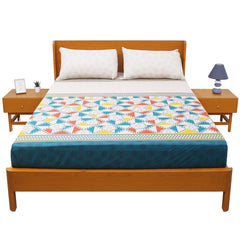 Circle Border Double Bed Sheet 90x96 - Habitt