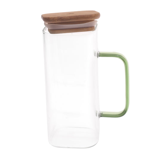 Square Straw Mug –  Wooden Lid - Habitt