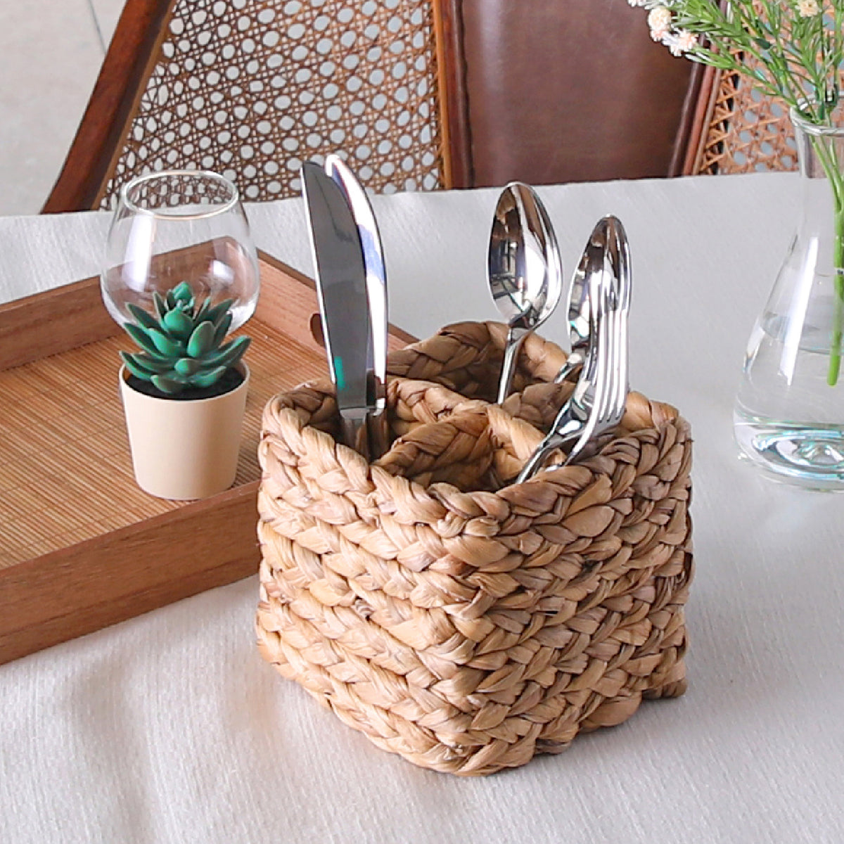 BASKET SEAGRASS L:8 X W:8 X H:4INCH - Habitt