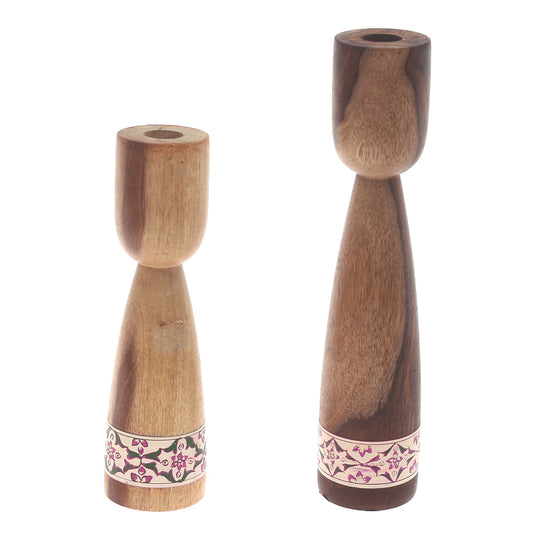Candle Stand Set.WoodUC 013 - Habitt