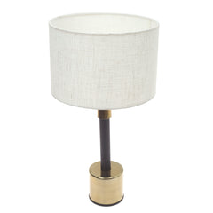 Wooden plain Brass Table Lamp .... - Habitt