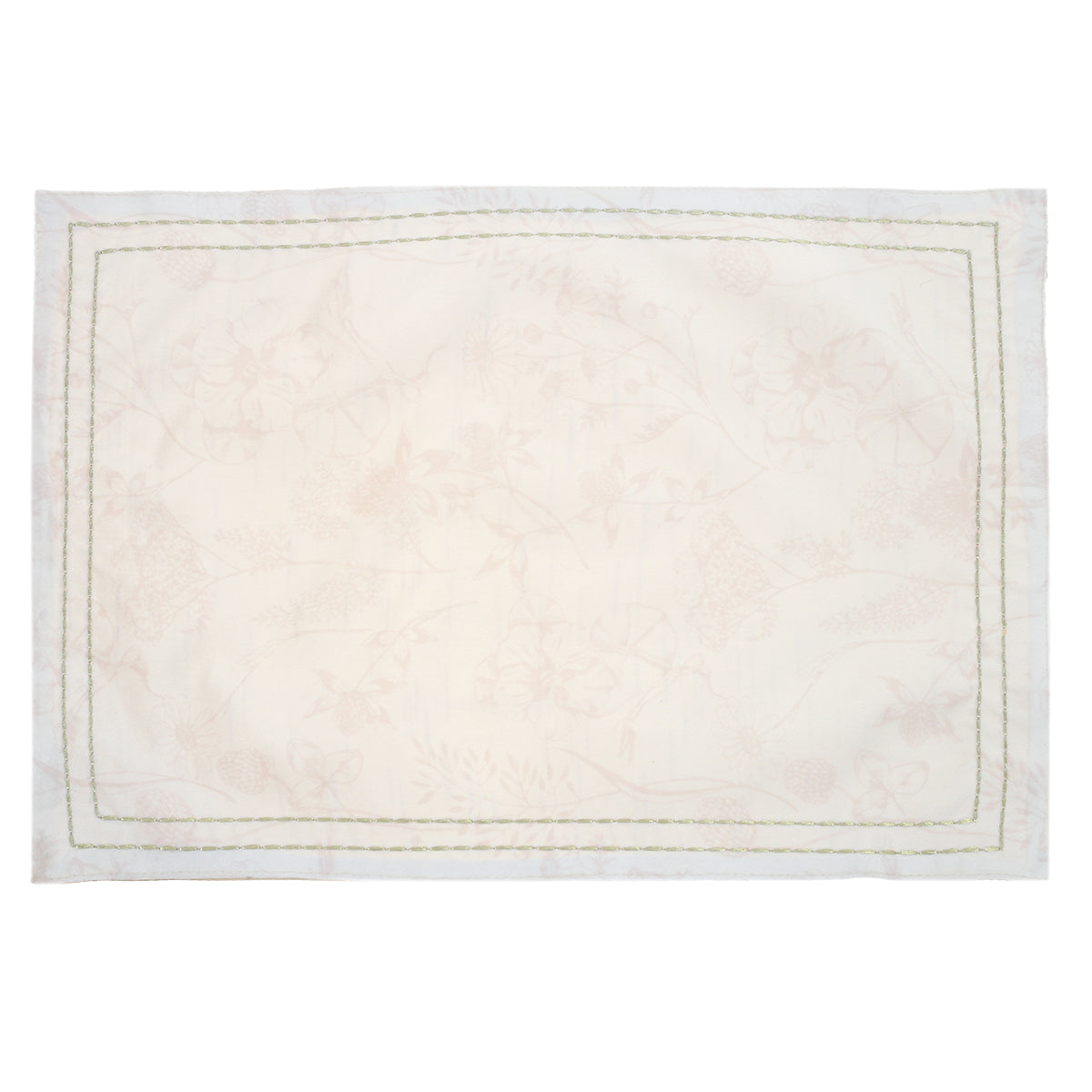 Beige Floral Garden Placemat 13x19 WCC - Habitt