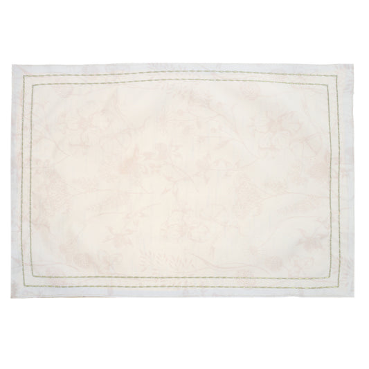Beige Floral Garden Placemat 13x19 WCC - Habitt