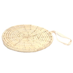 TRIVET PALM LEAF & STRAW 8.5INCH - Habitt