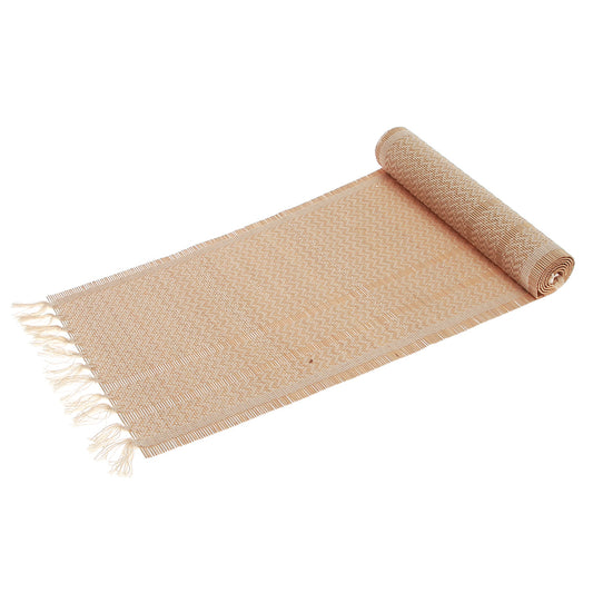 Beige Chevron Bamboo Mat 13X19” - Habitt