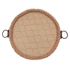 Round Tray Brown L 7631-2 - Habitt