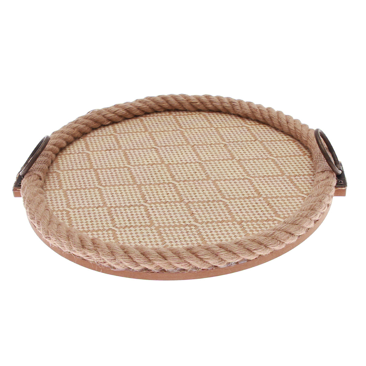 Round Tray Brown L 7631-2 - Habitt
