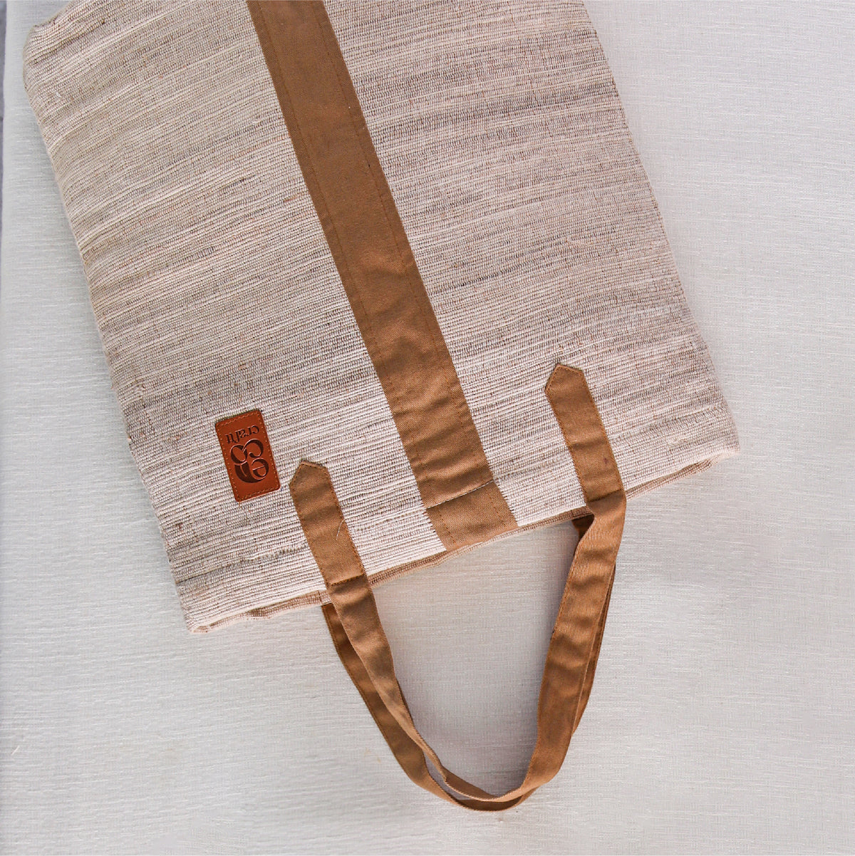Banana Fiber Tote Bag (Long) – Eco-Friendly Handcrafted Carry Bag 8" x 14" x 4" - Habitt