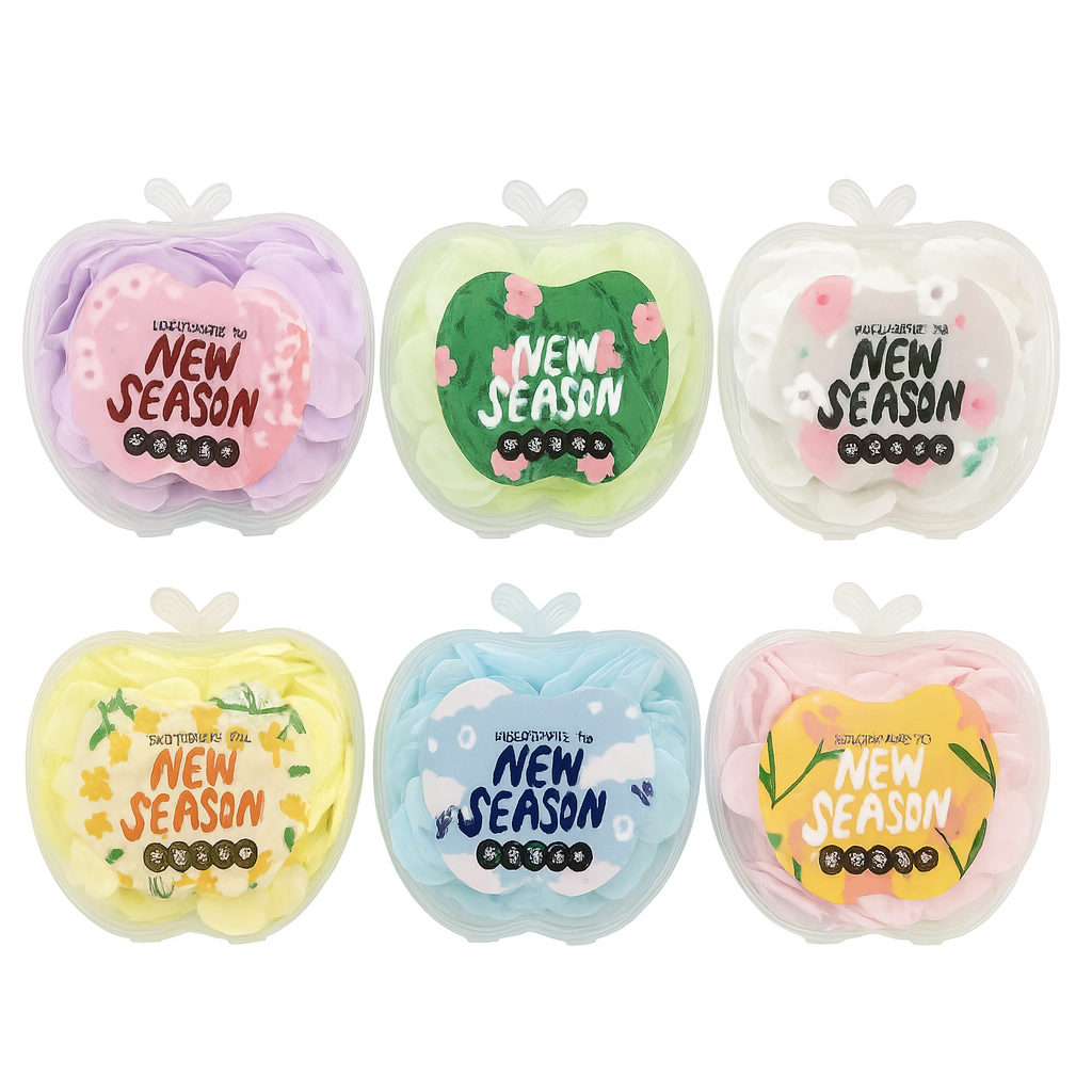 Pack of 4 Pcs- Travel Paper Soap (Apple Style, Assorted Colors) - Habitt