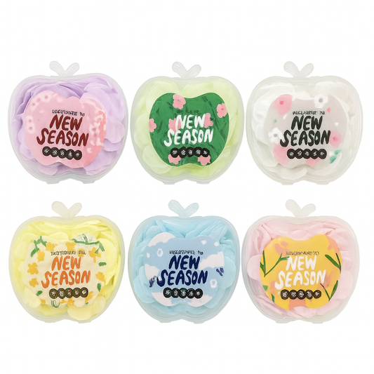 Pack of 4 Pcs- Travel Paper Soap (Apple Style, Assorted Colors) - Habitt