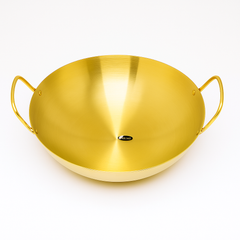 Golden Chef Wok – Premium Stainless Steel Deep Cooking Pan with Handles (Available in 26 cm, 28 cm & 30 cm) - Habitt