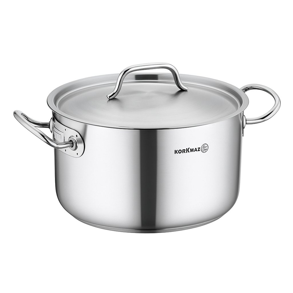 Proline Gastro Stainless Steel Casserole Pot Set – Professional Grade Cookware (Sizes: 20x12, 28x12, 28x16, 32x19, 36x10, 36x21, 40x25 cm) - Habitt