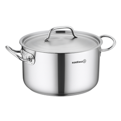 Proline Gastro Stainless Steel Casserole Pot Set – Professional Grade Cookware (Sizes: 20x12, 28x12, 28x16, 32x19, 36x10, 36x21, 40x25 cm) - Habitt