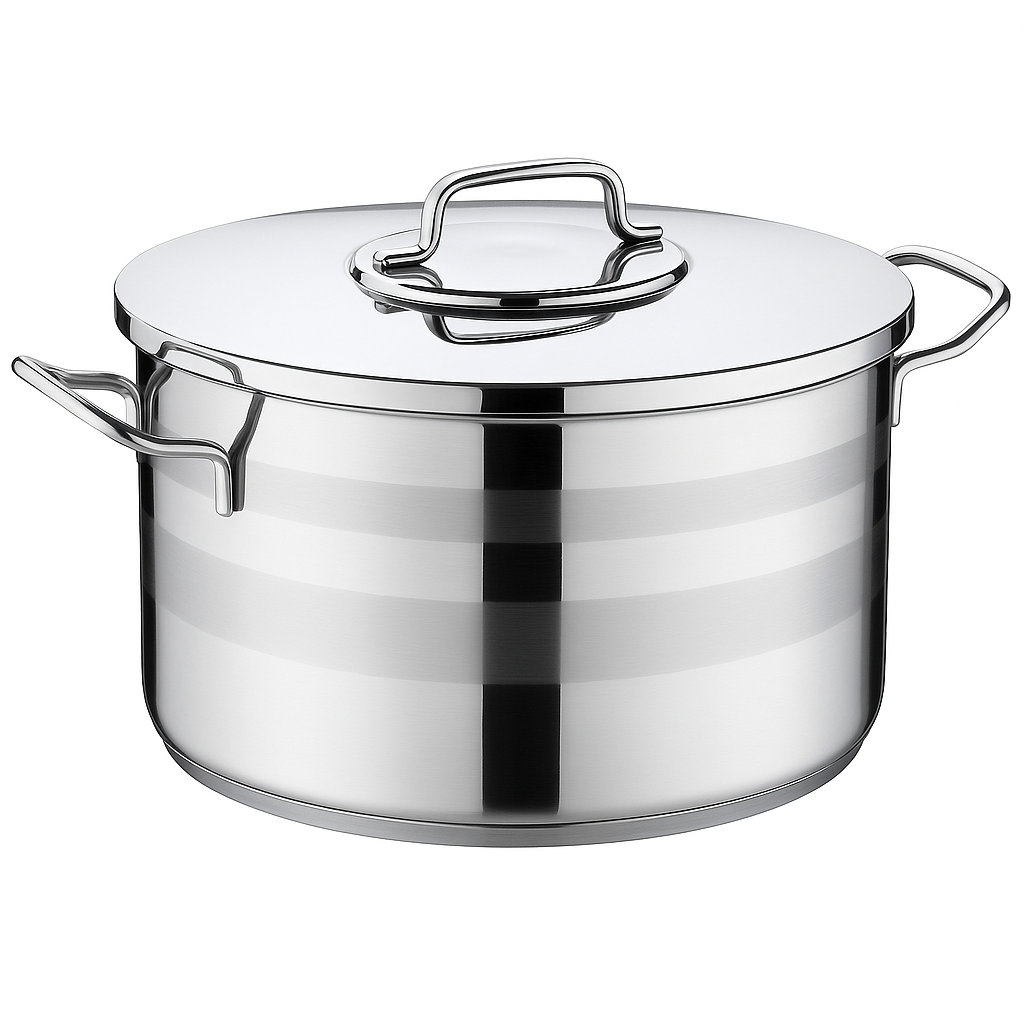 Astra2 Stainless Steel Casserole Set – Heavy-Duty Mirror Finish Cookware (Sizes: 32x19, 36x21, 40x25 cm) - Habitt