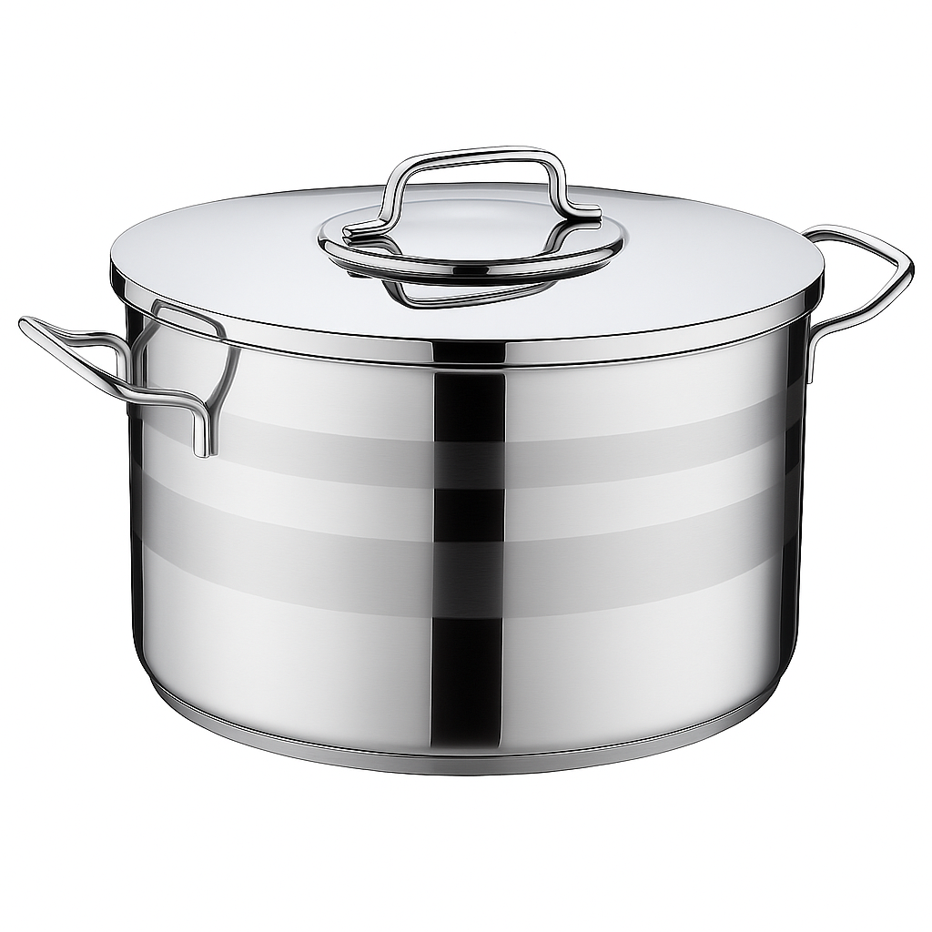 Astra2 Stainless Steel Casserole Set – Heavy-Duty Mirror Finish Cookware (Sizes: 32x19, 36x21, 40x25 cm) - Habitt