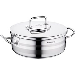 Astra2 Stainless Steel Casserole with Lid – Available in 20x11.5 cm, 28x16 cm & 30x18 cm - Habitt