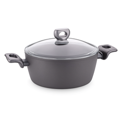 Nora Ceramic Casserole with Glass Lid – Available in 24x11.7 cm & 28x13.7 cm - Habitt
