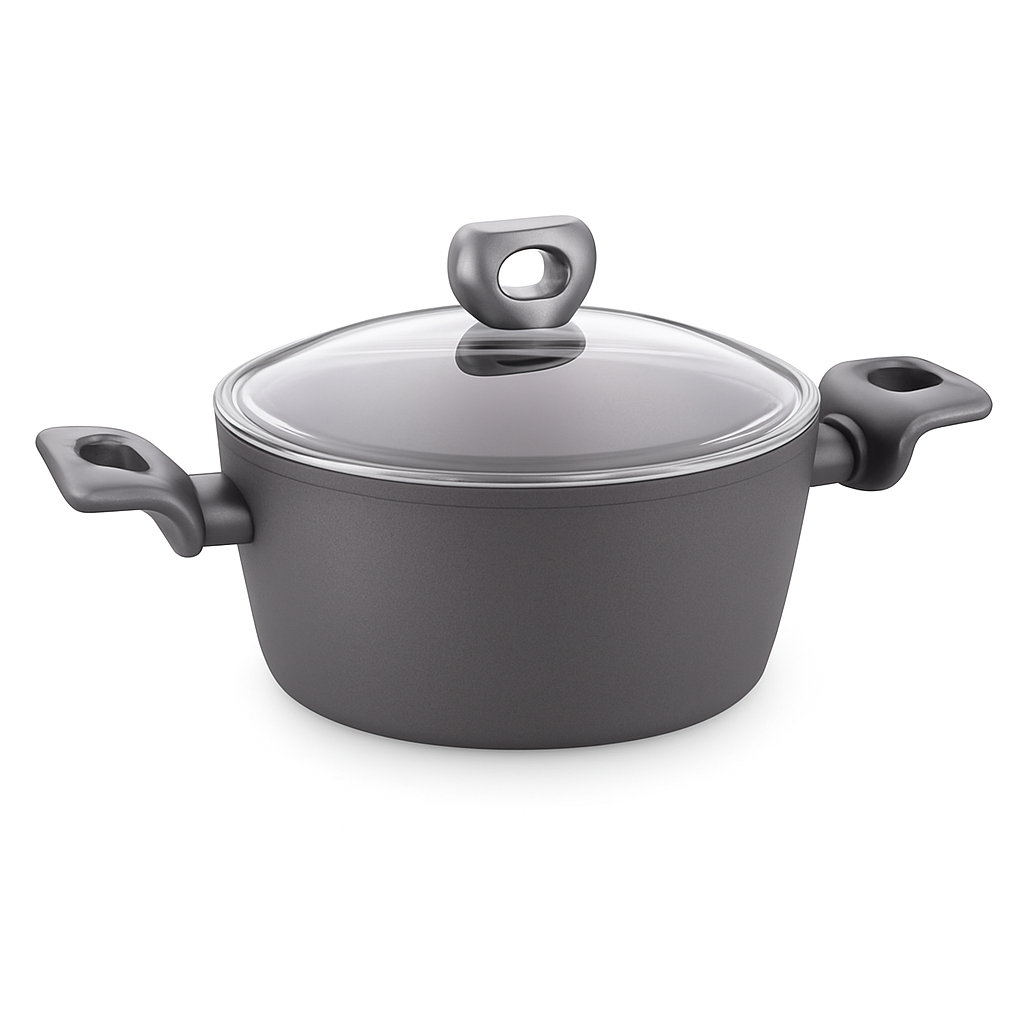 Nora Ceramic Casserole with Glass Lid – Available in 24x11.7 cm & 28x13.7 cm - Habitt