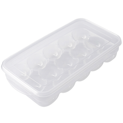 Lock-Fresh Egg Storage Box – 10 or 18 Slot Refrigerator Organizer with Secure Lid - Habitt