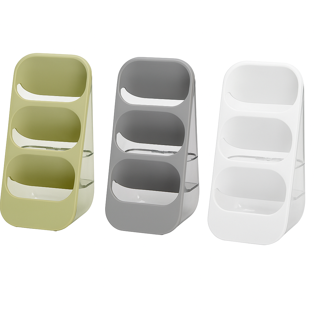 Standing Spoon Rack – Assorted Colours, Multi-Slot Upright Kitchen Utensil Holder & Space-Saving Spoon Organizer - Habitt