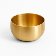 Golden Stainless Steel Soup Bowl – 12 cm | Premium Gold Finish Serving Bowl - Habitt