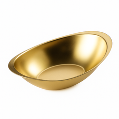 Golden Stainless Steel Gravy Serving Bowl | Luxury Gold Finish Oval Serveware for Dining & Entertaining - Habitt