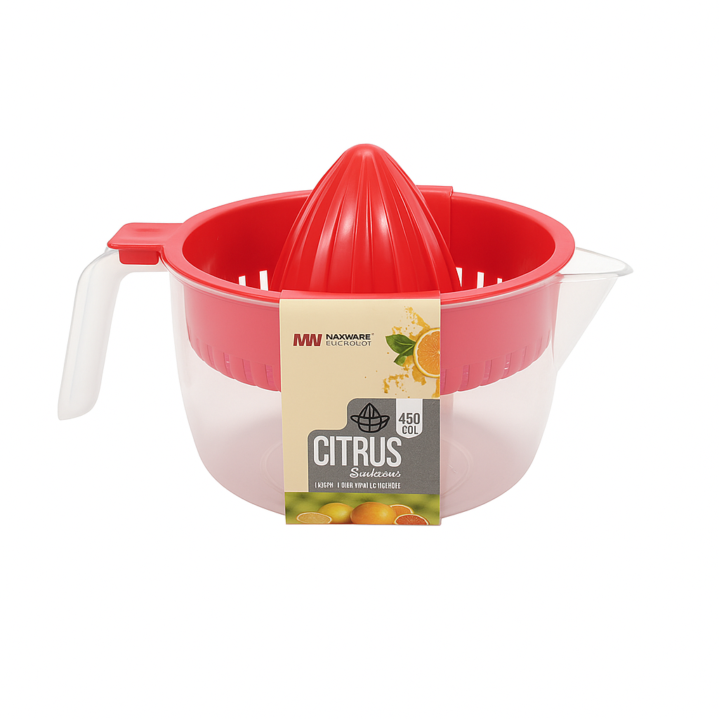 Maxware Citrus Squeezer 450ml – BPA-Free Manual Juicer for Fresh Orange, Lemon & Lime Juice - Habitt
