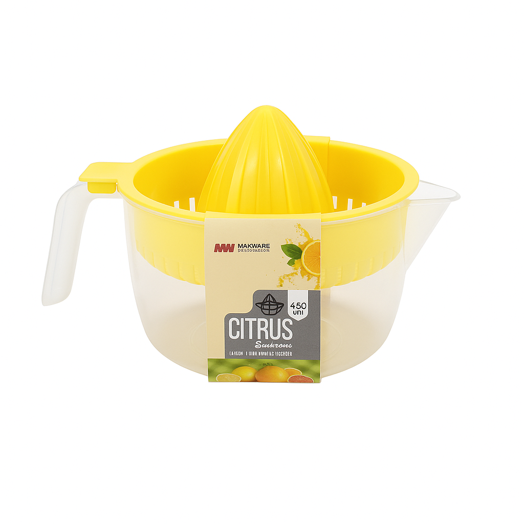 Maxware Citrus Squeezer 450ml – BPA-Free Manual Juicer for Fresh Orange, Lemon & Lime Juice - Habitt