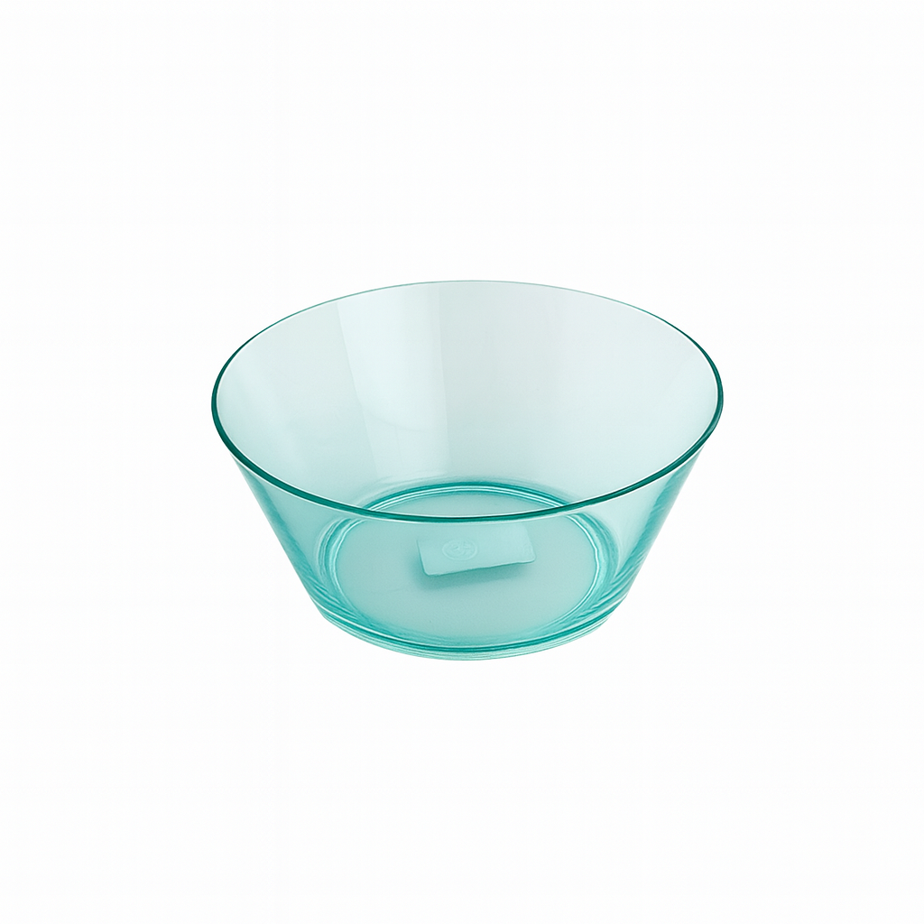 1Pc Acrylo Salad Bowl – Lightweight Acrylic Serving Bowl for Salads, Snacks & Fruits (Purple, Blue, Green, Pink) - Habitt