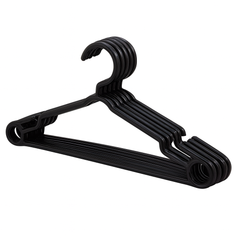 (PACK OF 6) Cloth Hangers – Durable Plastic Hangers - Habitt