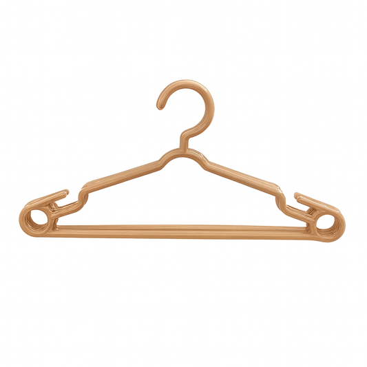 (PACK OF 6) Cloth Hangers – Durable Plastic Hangers - Habitt