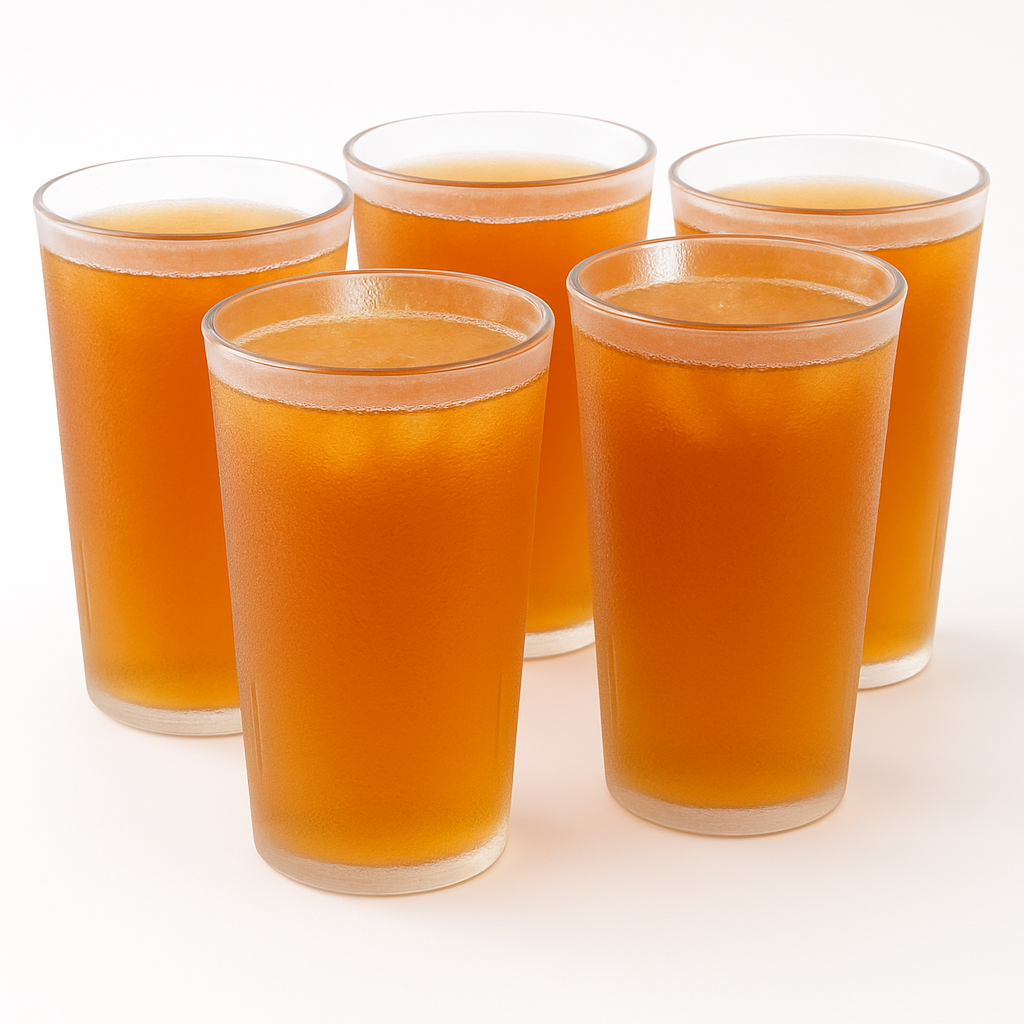 [Pack of 6] Frosted Glass Tumblers – Elegant Drinkware for Home & Parties - Habitt