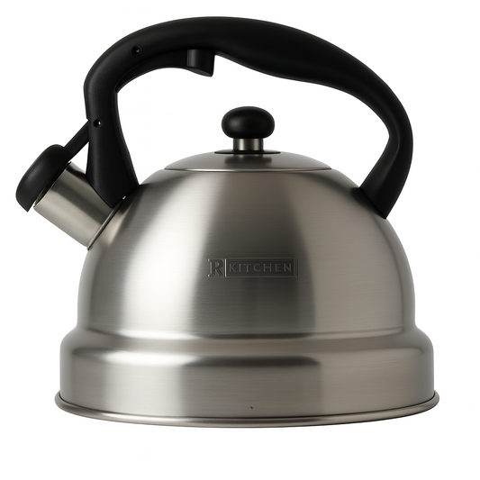 1Pc Exclusive 2.5L Stainless Steel Whistling Kettle – Premium Tea & Coffee Kettle for Gas and Induction Stovetops - Habitt