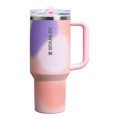 Stanley 40oz Quencher Tumbler with Handle & Straw | 680g Heavy-Duty Stainless Steel Vacuum Insulated Cup | Dual Tone Edition (Blue & Pink – S-23) - Habitt