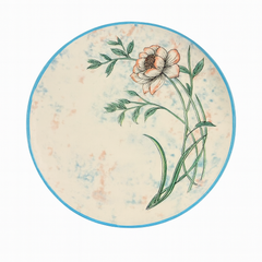 Floral Ceramic Dinner Plate – 4-12c - Habitt
