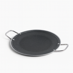 Premium Stainless Steel Non-Stick Tawa | Heavy-Duty Cookware with Dual Handles | 28 cm & 34 cm Sizes | Induction & Gas Compatible Flat Pan - Habitt